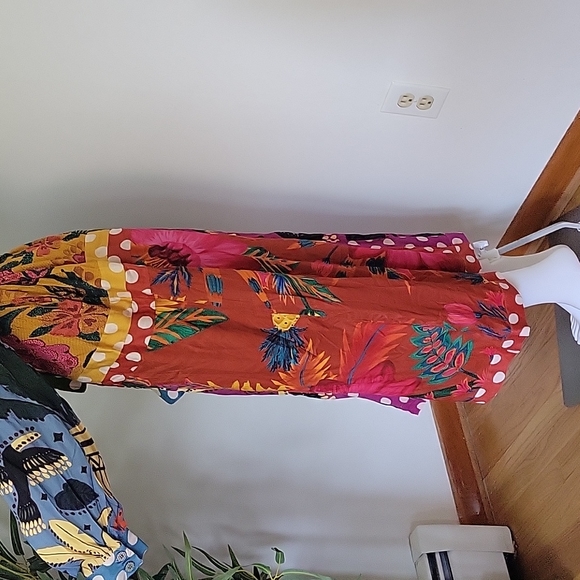 Farm Rio Earth Rainbow Shirtdress - Picture 7 of 14